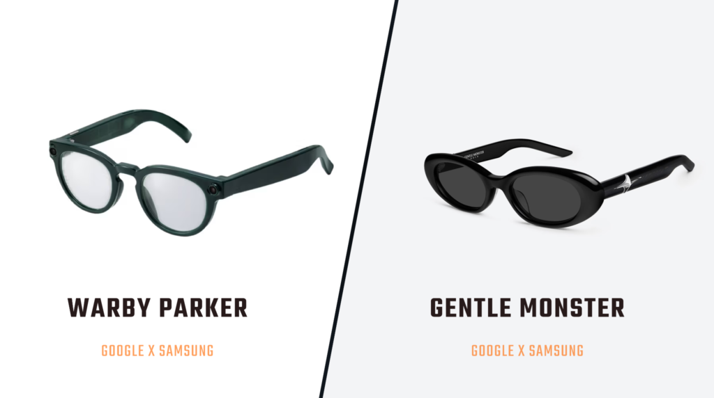 Warby Parker and Gentle Monster Google Glasses